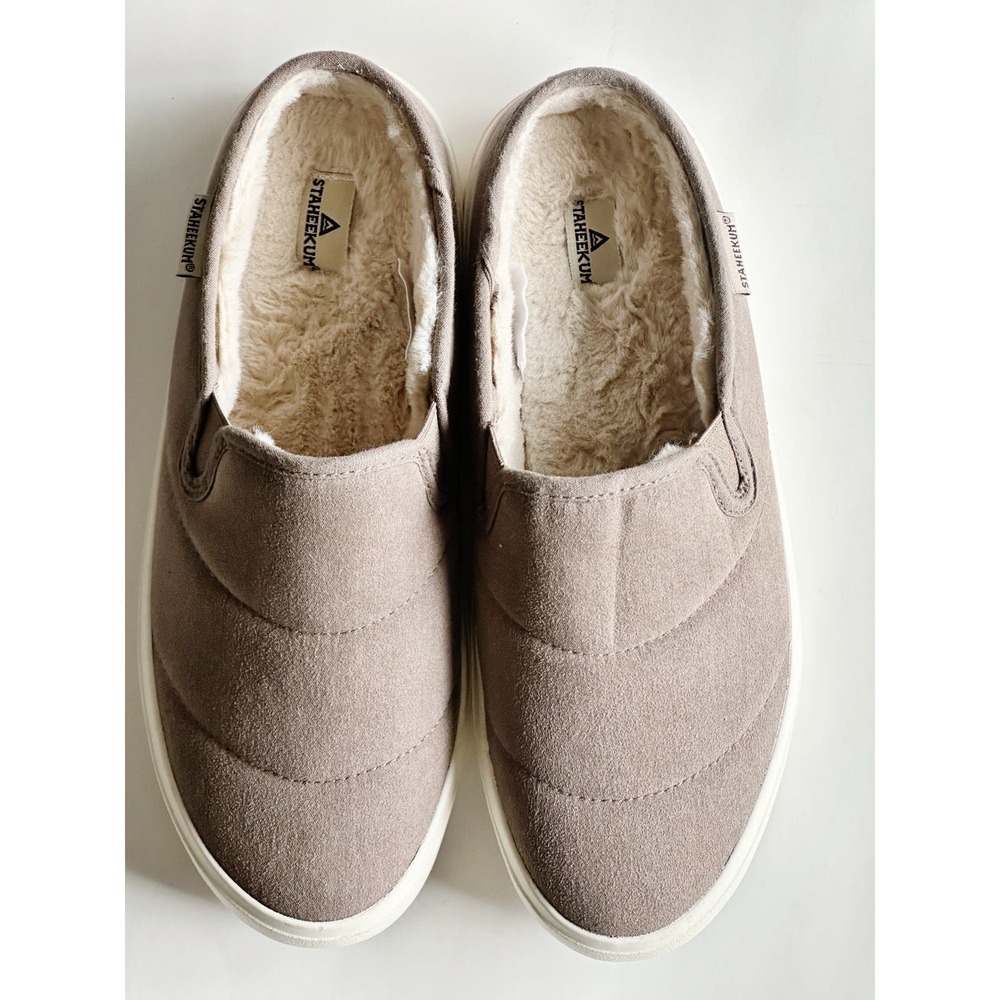 STAHEEKUM Taupe Ladies Mules size 7 with Memory Foam Insole